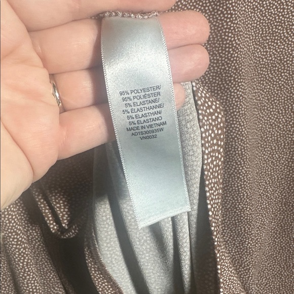 Adrianna Papell 1X Taupe Speckled Career Top - Picture 2 of 5